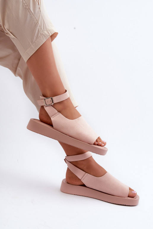 Comfortable Women's Platform Sandals Pink Rubie