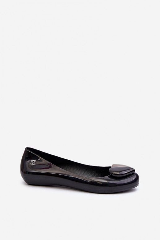 Women's Ballerina Flats with Heart ZAXY LL285027 Black
