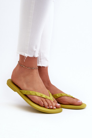 Flat Flexible Women's Flip-Flops ZAXY JJ285253 Lime 2