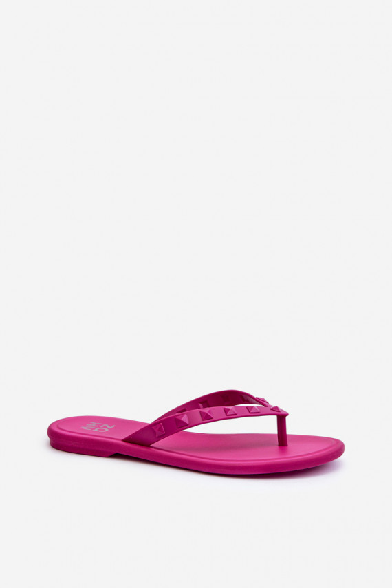 Flat Elastic Women's Flip-Flops ZAXY JJ285252 Fuchsia