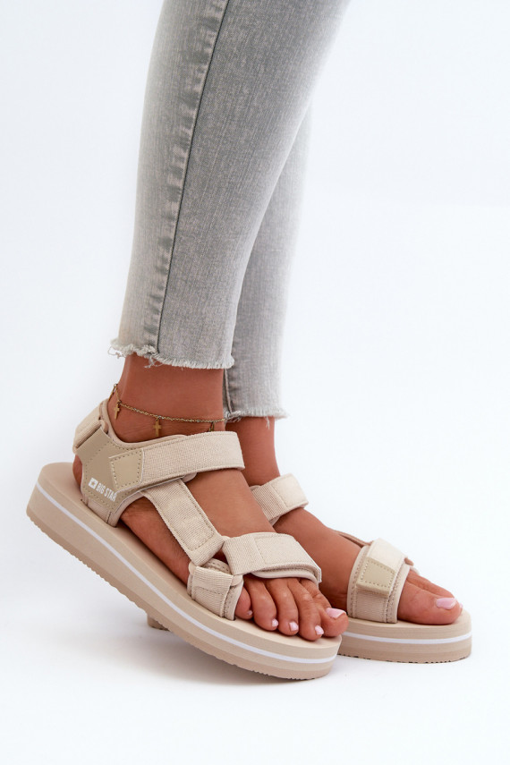 Women's Platform Sandals by Big Star NN274A535 Beige