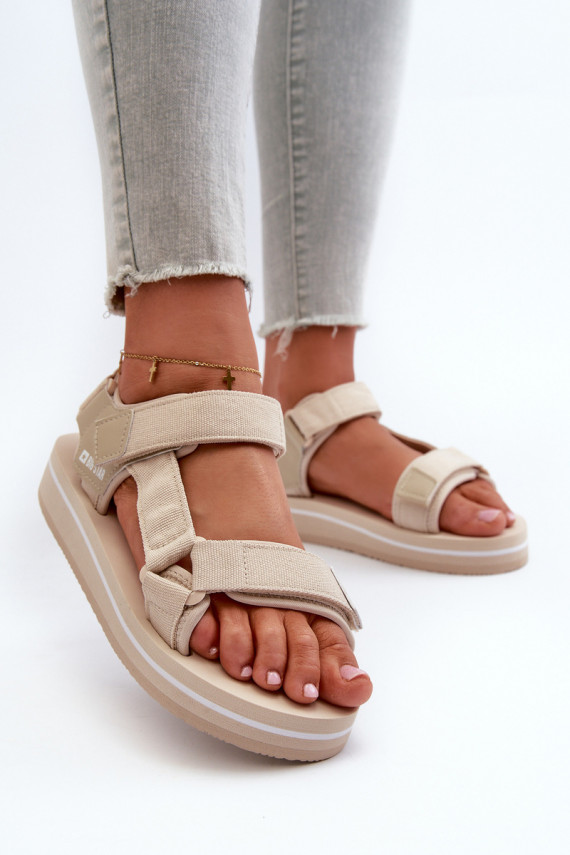 Women's Platform Sandals by Big Star NN274A535 Beige