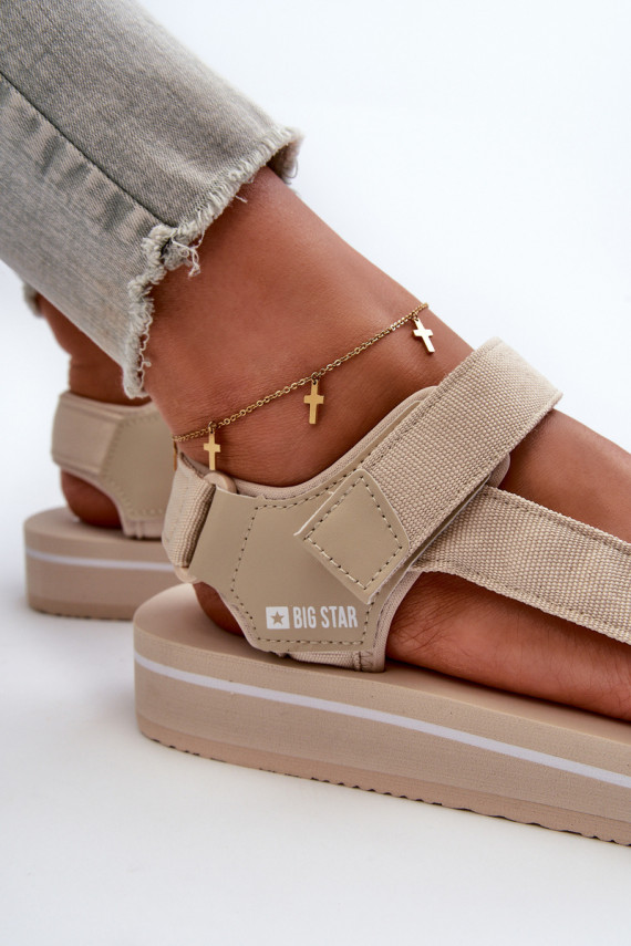 Women's Platform Sandals by Big Star NN274A535 Beige
