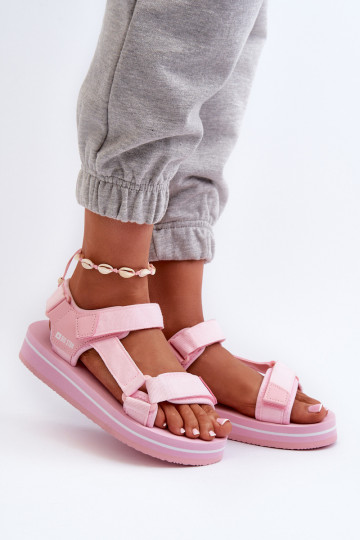 Women's Platform Sandals Big Star NN274A533 Pink 2