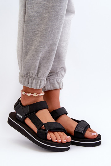 Women's Platform Sandals Big Star NN274A532 Black 2