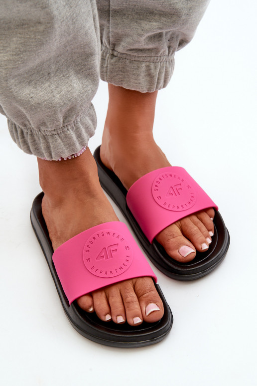 Women's Slides 4FMM00FFLIF045-55S Pink-Black