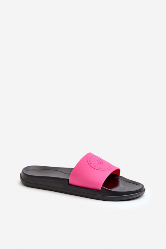 Women's Slides 4FMM00FFLIF045-55S Pink-Black