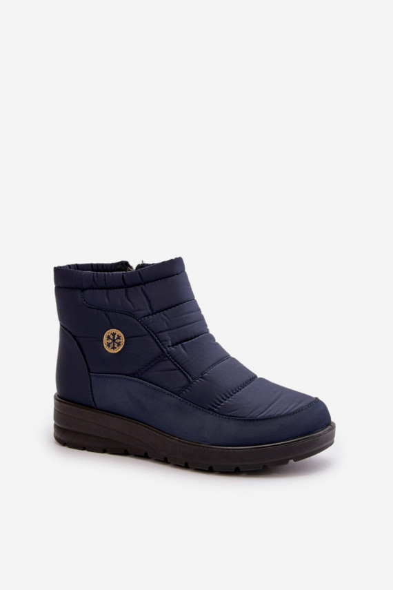 Women's Insulated Snow Boots Navy Helis