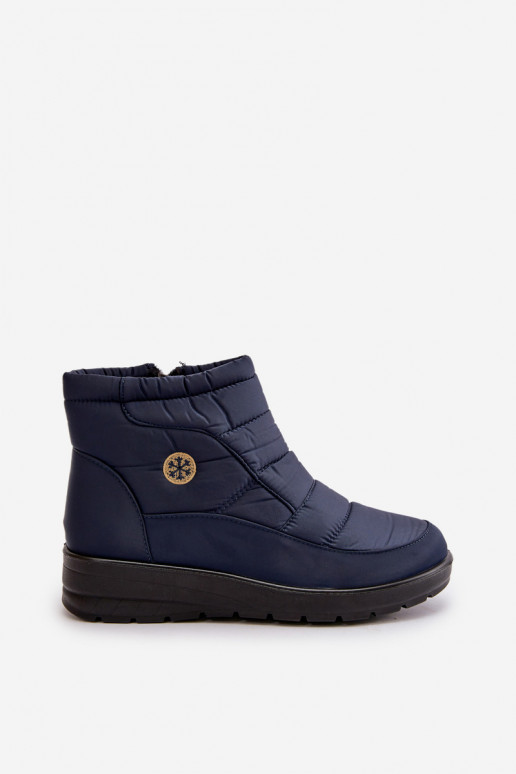 Women's Insulated Snow Boots Navy Helis