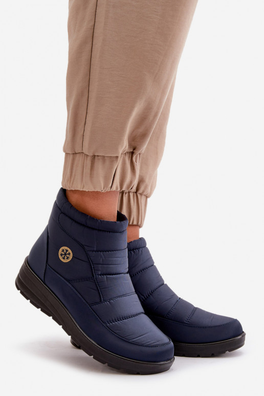 Women's Insulated Snow Boots Navy Helis