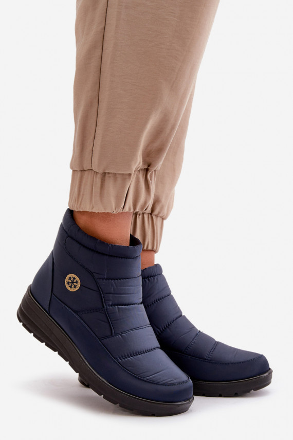 Women's Insulated Snow Boots Navy Helis