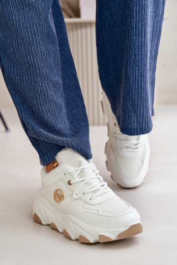 Women's Sports Shoes Laced Insulated On Platform White Verioras 2