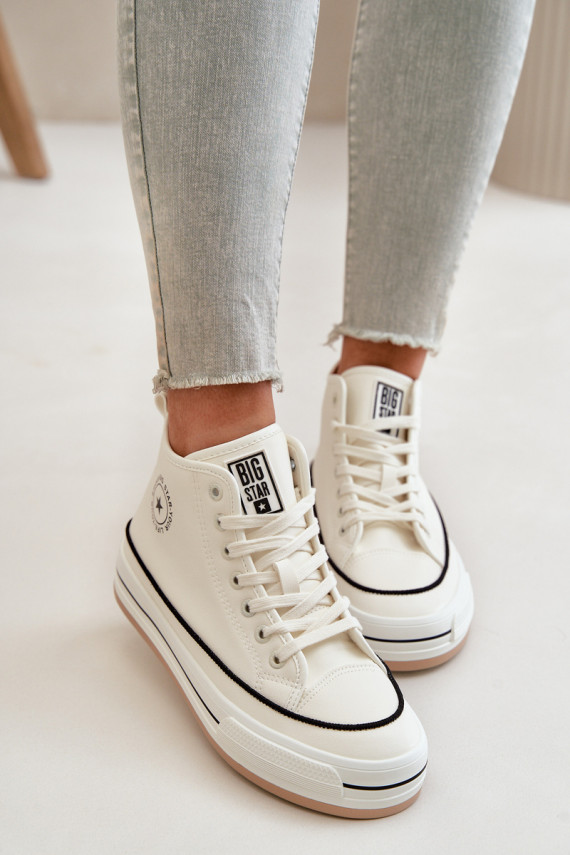 Warm Women's Sneakers On Platform Eco Leather Big Star OO274061 White
