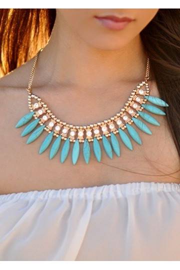 Necklace "Aztec Prophet Turquoise" Limited