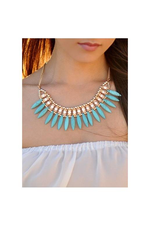 Necklace "Aztec Prophet Turquoise" Limited