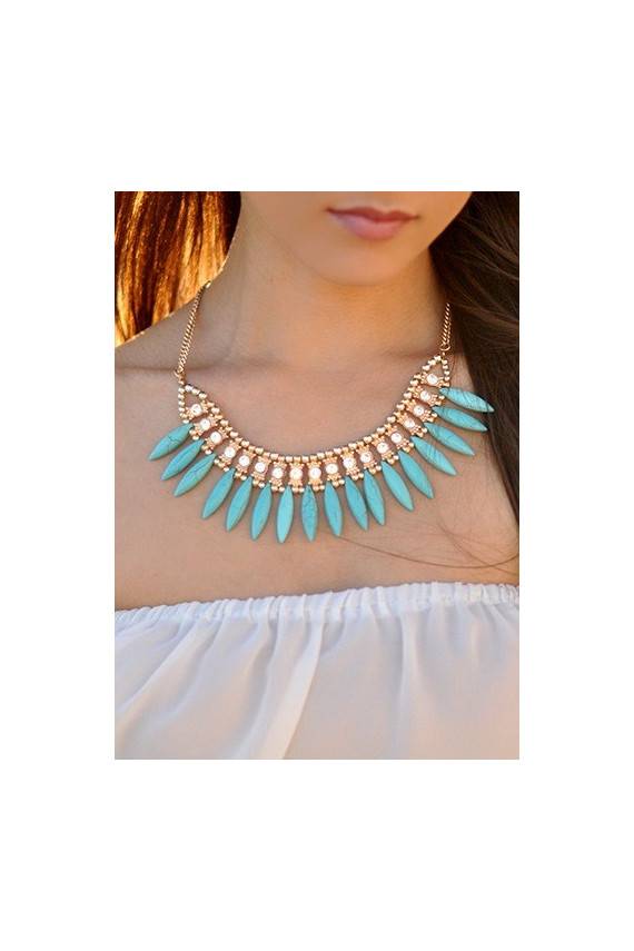 Necklace "Aztec Prophet Turquoise" Limited