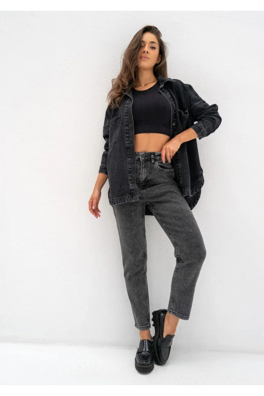 Sobe - Black oversize denim shirt Sobe - Black oversize denim shirt