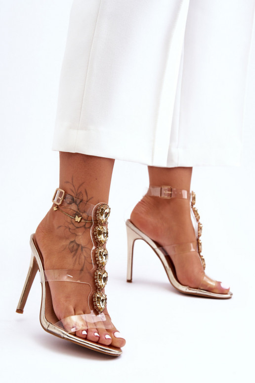 High Heeled Sandals D&A MR-16 Gold
