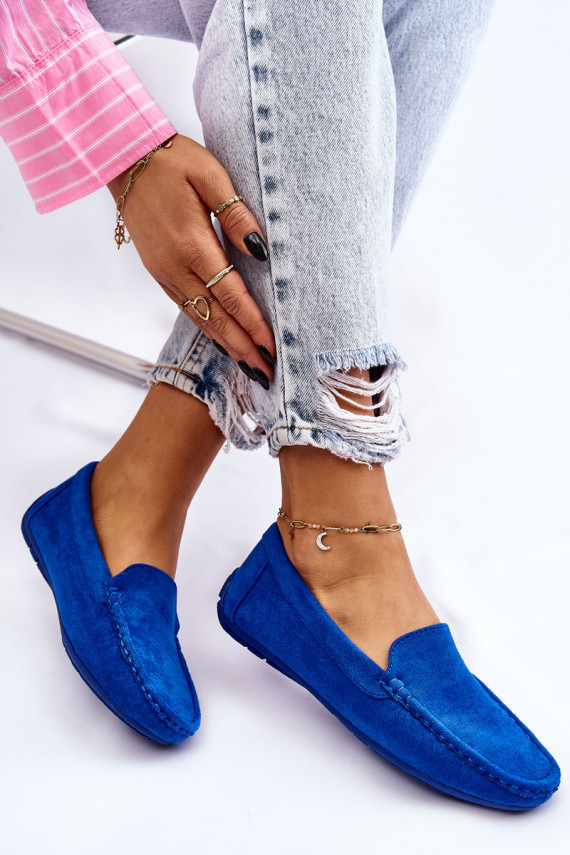 Women s Loafers Suede Blue Morreno