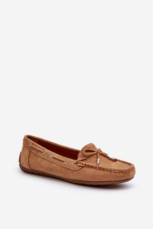 Women's Suede Moccasins Camel Si Passione Women's Suede Moccasins Camel Si Passione