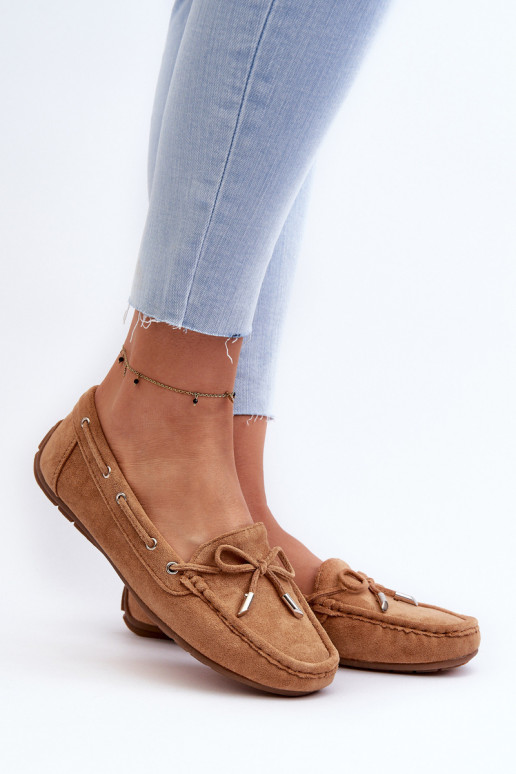 Women's Suede Moccasins Camel Si Passione Women's Suede Moccasins Camel Si Passione