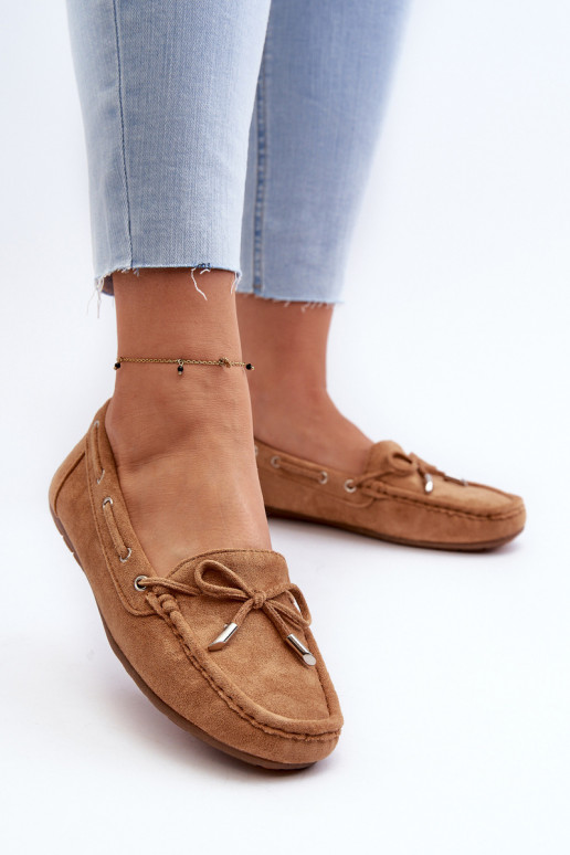 Women's Suede Moccasins Camel Si Passione Women's Suede Moccasins Camel Si Passione