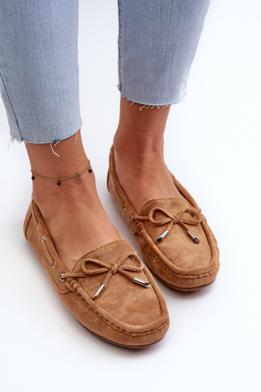 Women's Suede Moccasins Camel Si Passione Women's Suede Moccasins Camel Si Passione