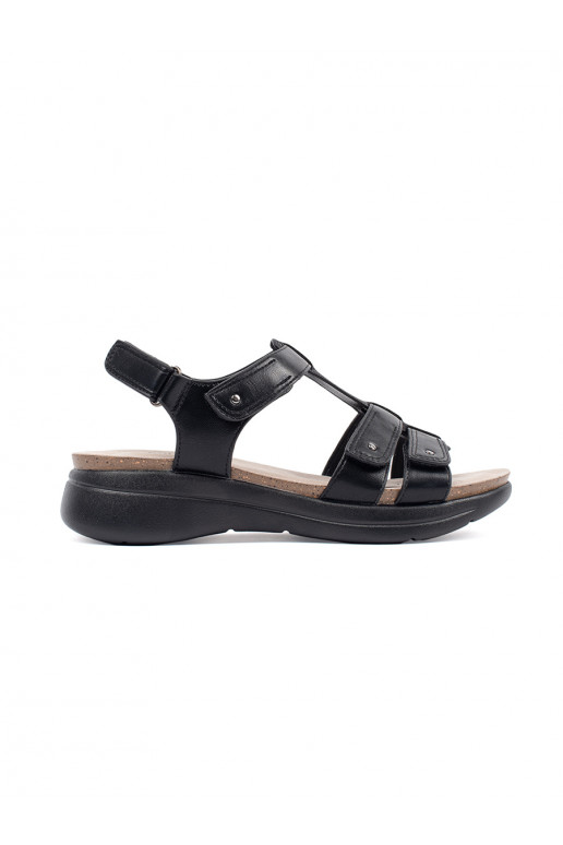Comfortable sandals womens black