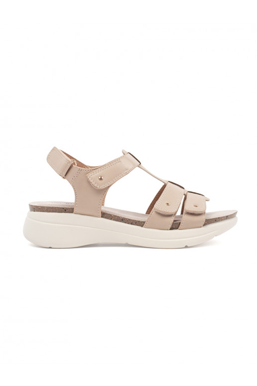 Comfortable sandals womens beige