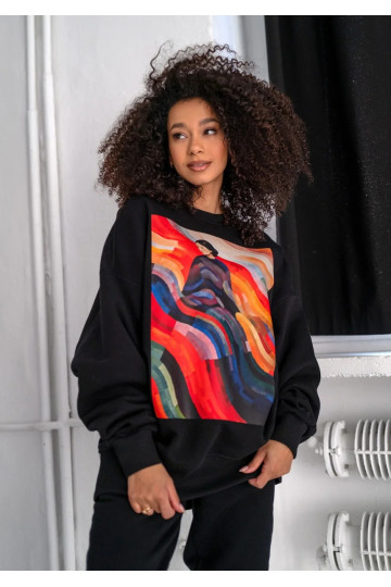 Whey - Black sweatshirt...