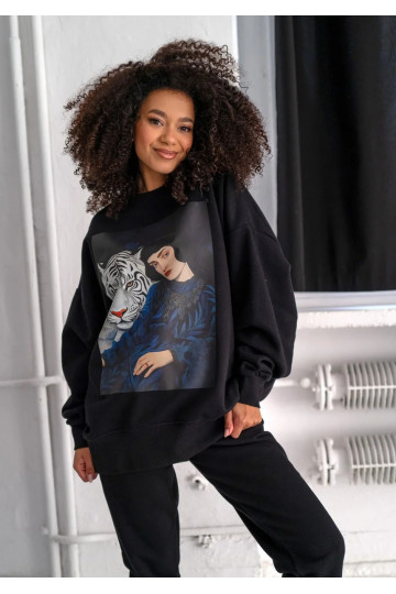 Whey - Black sweatshirt...