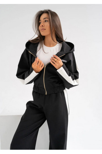 Dusty - Black hoodie with...