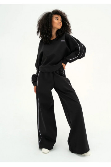 Cody - Black pants with trims 2