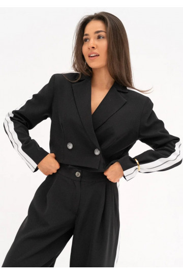 Cora - Black short blazer...