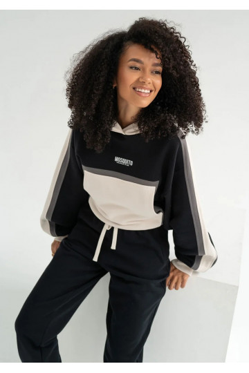 Fame - Tricolor hoodie Black 2