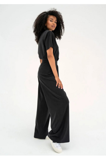 Rebel - Black loose pants 2