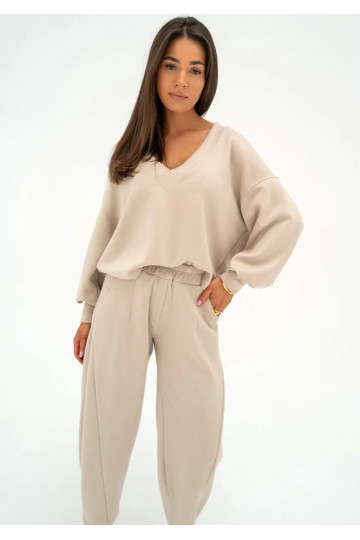 Ollie - Beige rayon sweatshirt