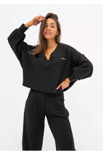 Ollie - Black rayon sweatshirt