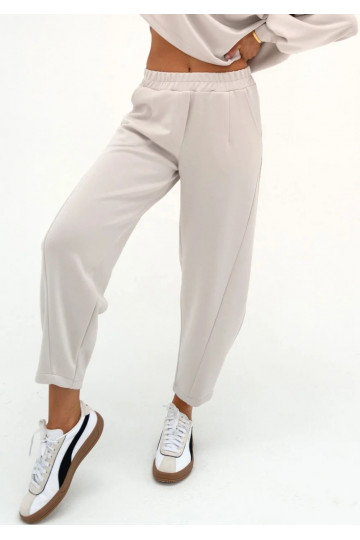 Ollie - White rayon sweatpants