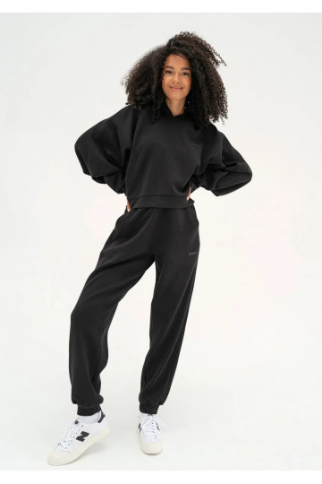 Chase - Black rayon hoodie 2