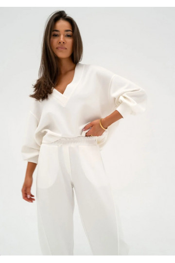 Ollie - Ecru rayon sweatshirt 2