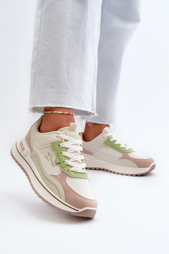 Women's Sneakers Big Star NN274A091 Beige-Green