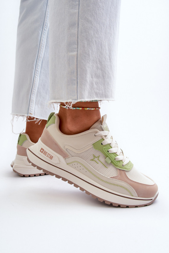 Women's Sneakers Big Star NN274A091 Beige-Green