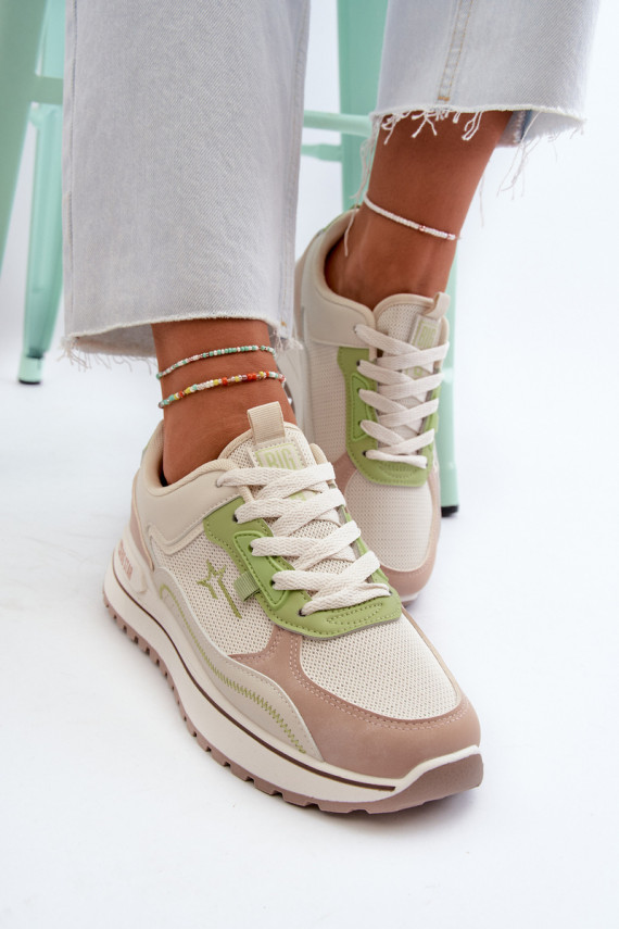 Women's Sneakers Big Star NN274A091 Beige-Green