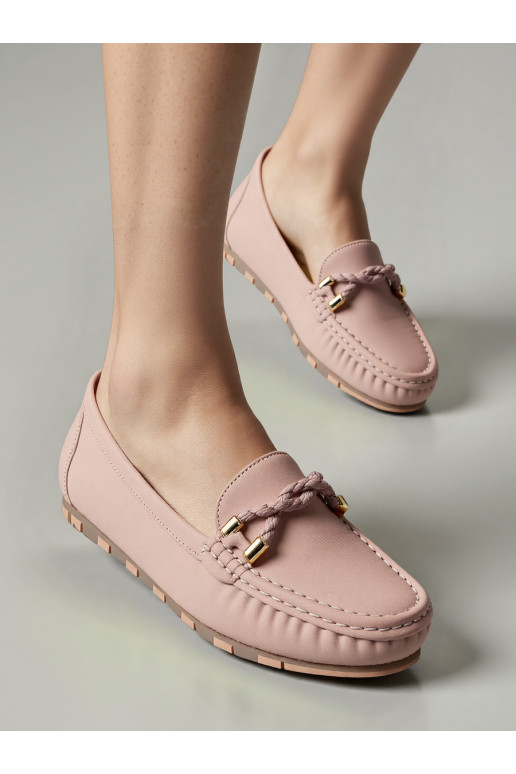 Womens Moccasins AMELIA PINK Subtelna Elegancja i Codzienny Komfort