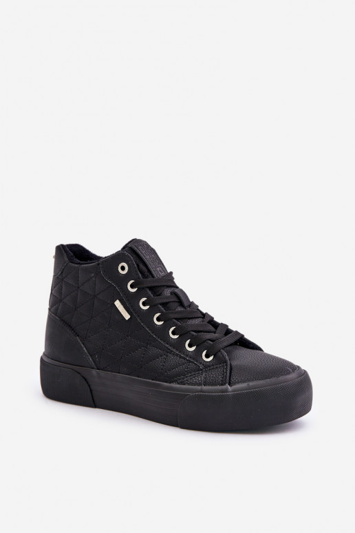 Insulated casual shoes Big Star in black