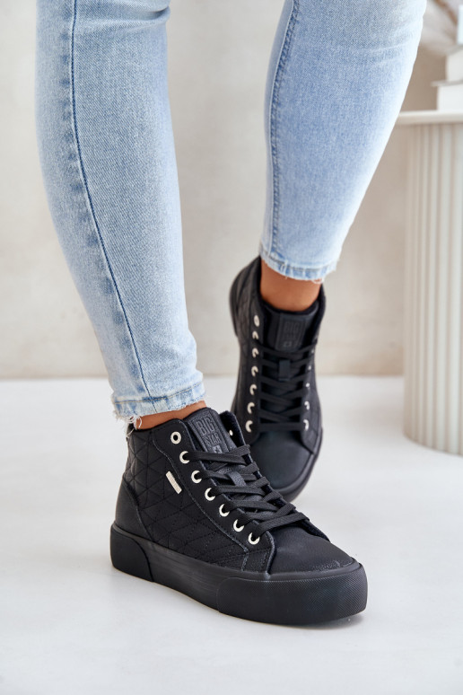 Insulated casual shoes Big Star in black