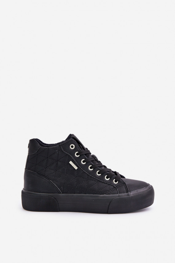 Insulated casual shoes Big Star in black