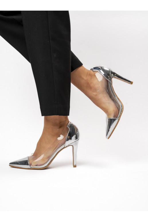 Womens high-heeled shoes ARIANA SILVER Efektowny Blask i Nowoczesna Elegancja