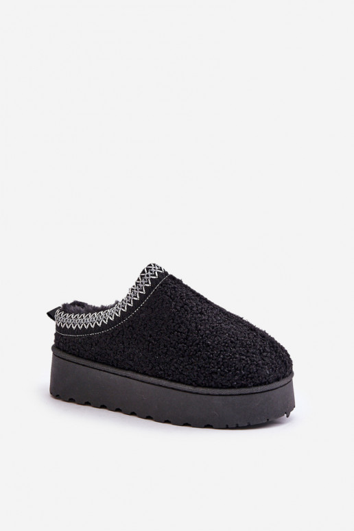 copy of snow boots Women's platform Z Haftem black color Tirissa